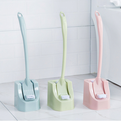 Flexible Custom Design Eco Friendly Cheap Plastic Shape Toilet Brush And Holder Set